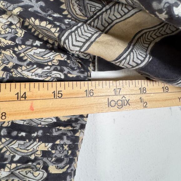 Sea New York Tasha Dress Womens M/L Gray Floral Puff Sleeve Cottagecore Peasant - Picture 10 of 15